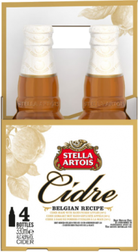 Stella Artois Cidre appel set van 4 flesjes van 0,33 liter